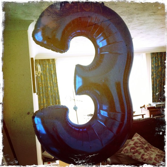 3rd Birthday Balloon Third birthday balloon