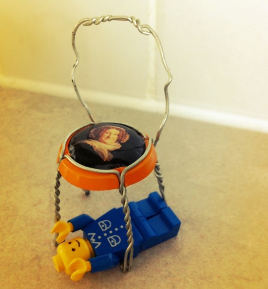 lego man on floor How to make a chair out of a champagne cork