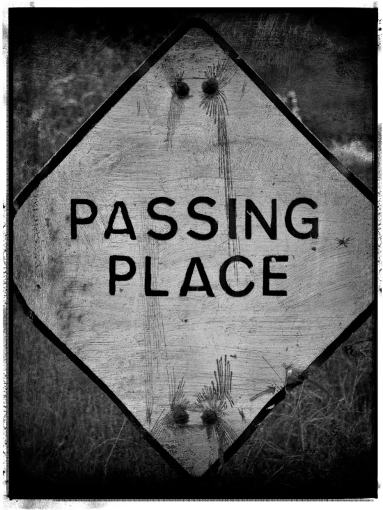 Passing place sign