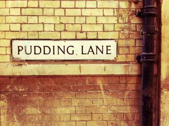 Pudding Lane street sign