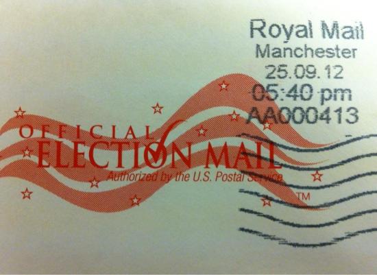 US election mail US Presidential Ballot