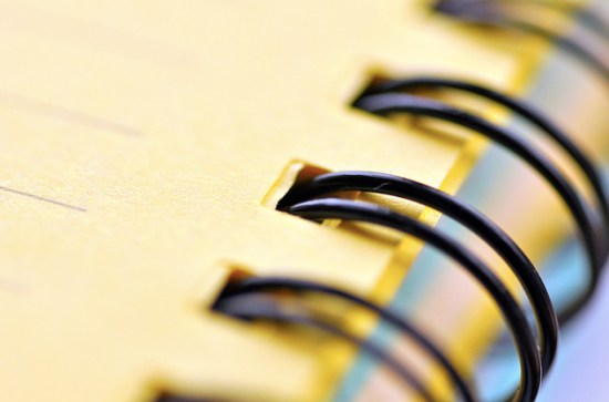 spiralbound notebook