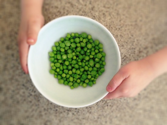 Fresh garden peas