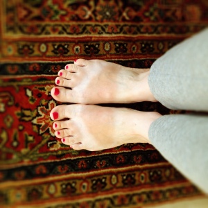 feet with tan lines 