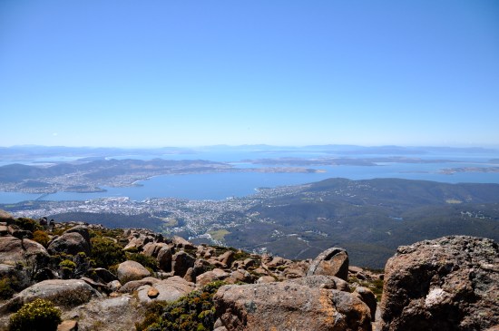 view from Mount Wellington Tasmania