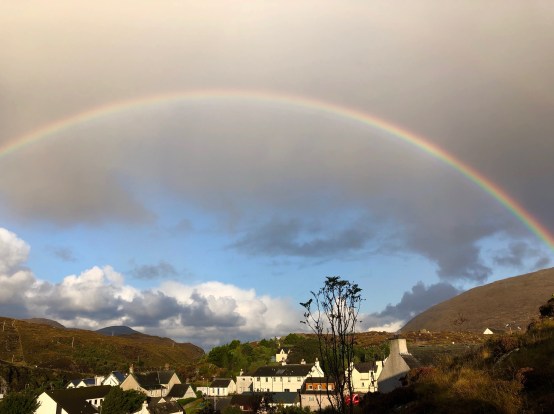 Rainbow over Tarbert, Isle of Harris