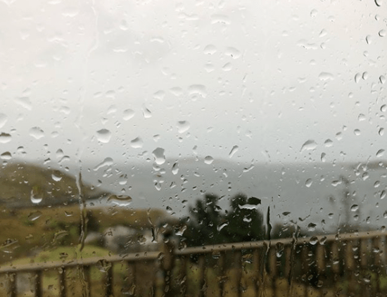 Rainy day in Tarbert, Isle of Harris
