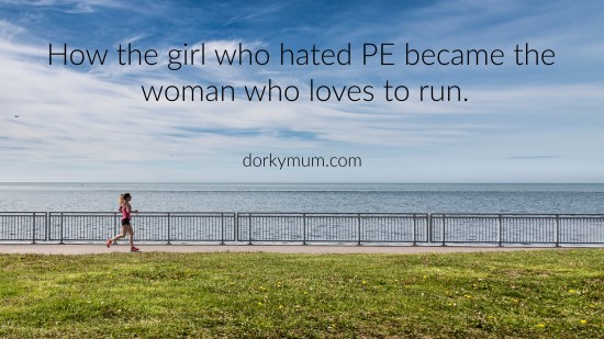 A woman running along a path by the sea