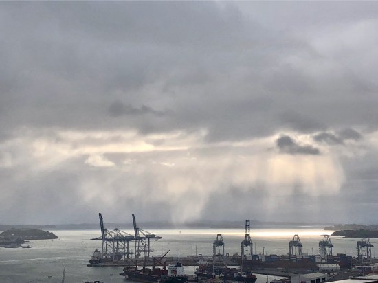 View of Auckland harbour